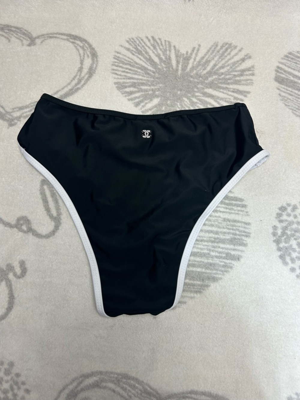 Black and white bikini bottoms NWT SZ XL